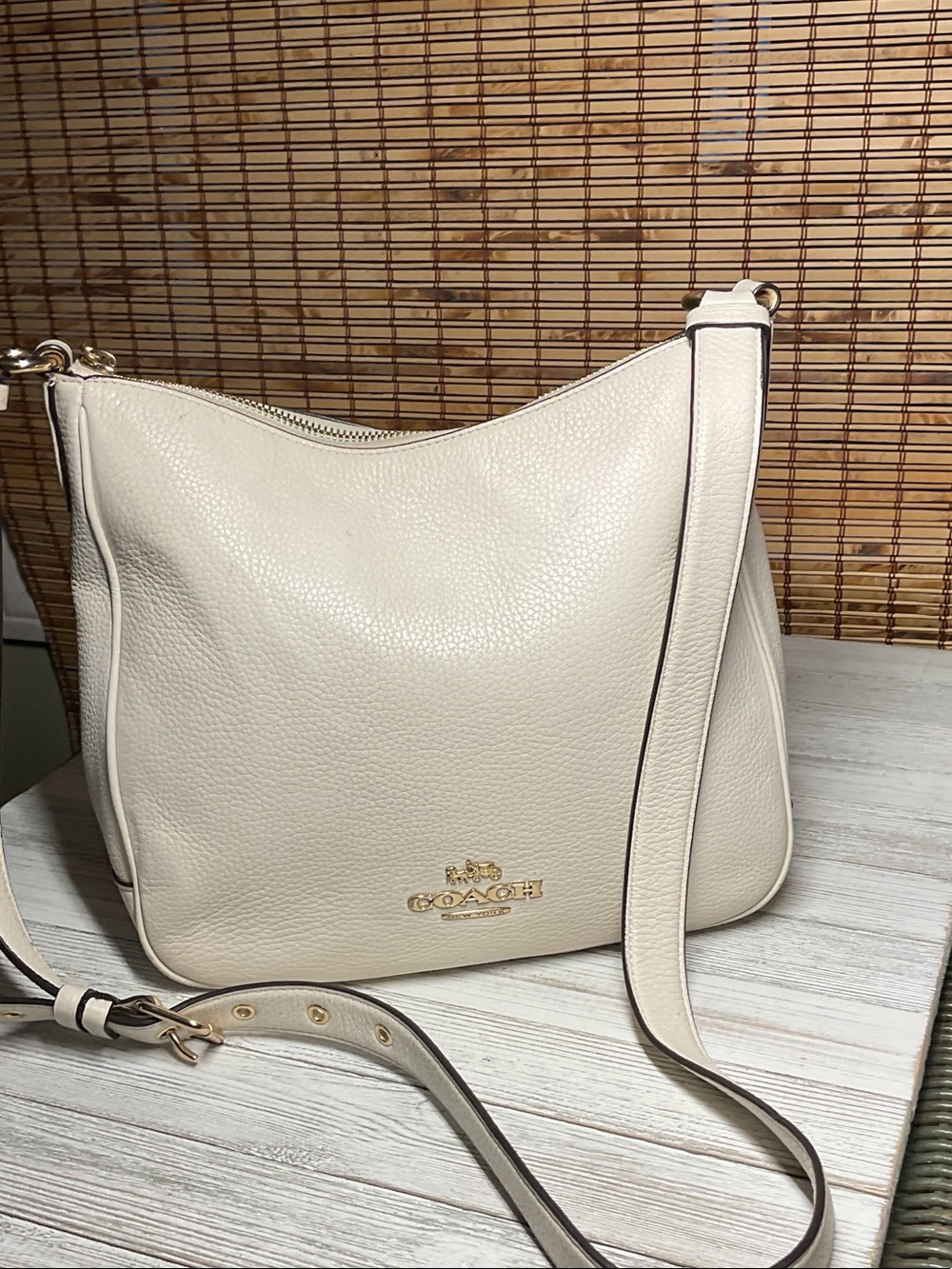 Coach Ellie File Bag in Chalk with Gold Tone Hardware | C1648